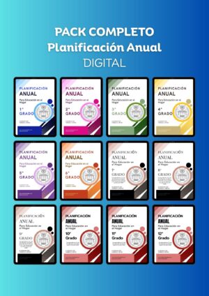 SUPER PACK - Todas las planificaciones 1° a 12° grados  - Anual Digital
