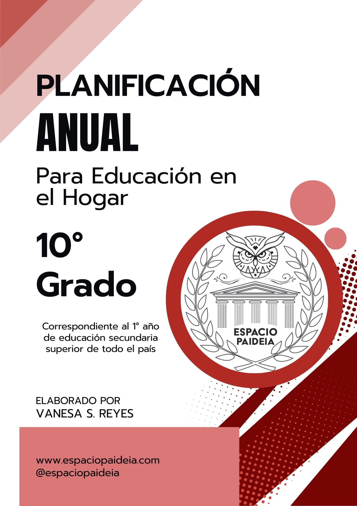 Planificación anual de Décimo grado