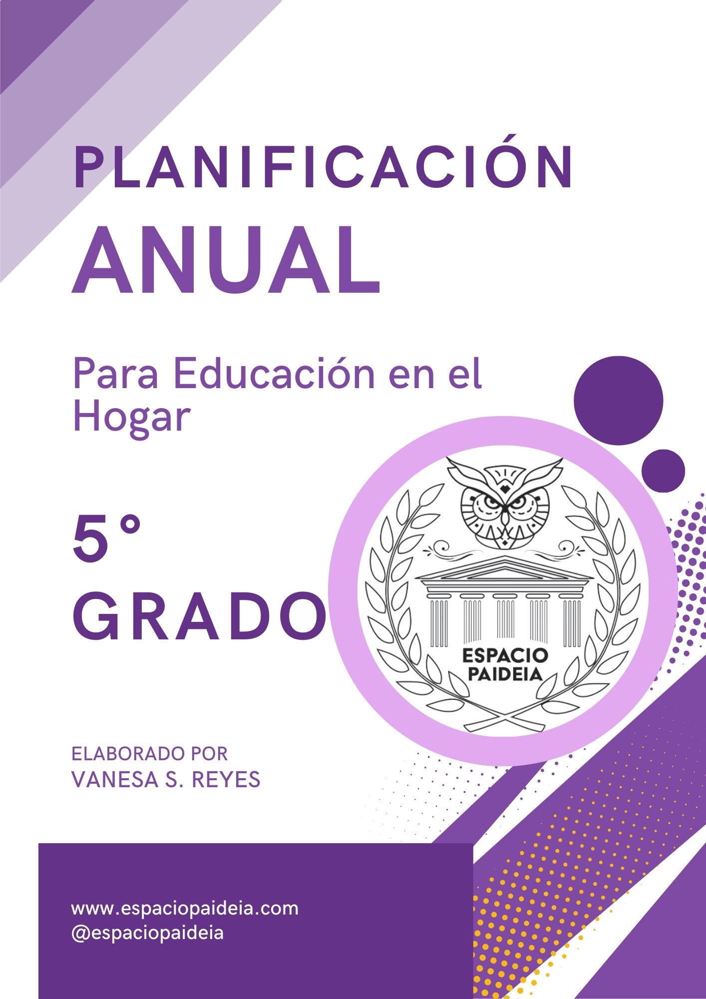 Planificación anual de Quinto grado