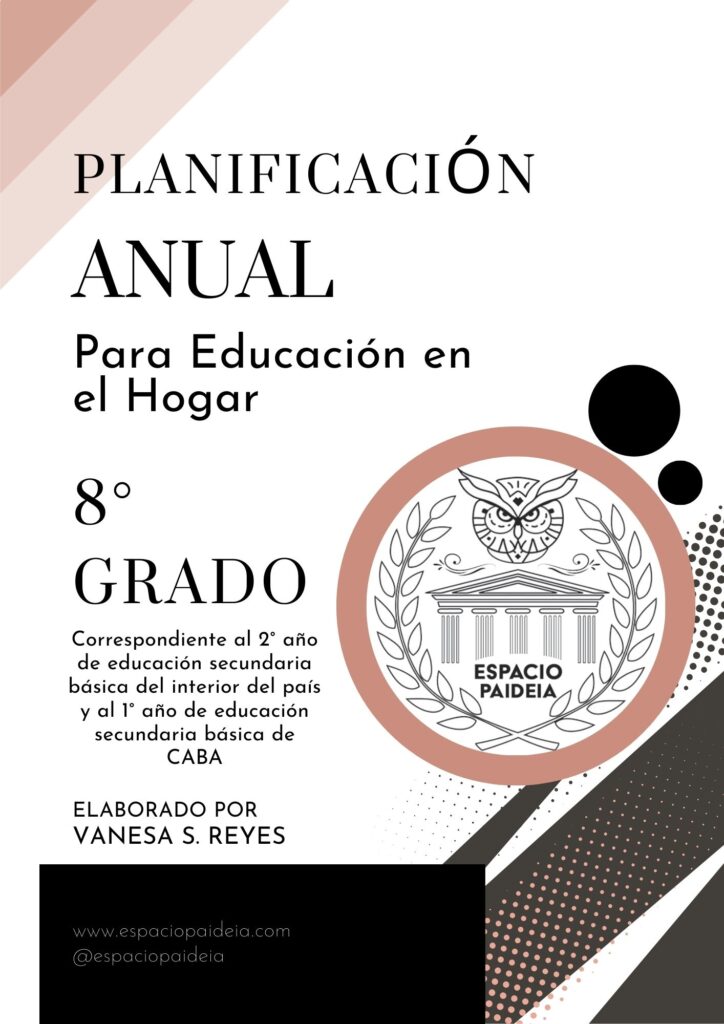 Planificación Anual de 8.º grado