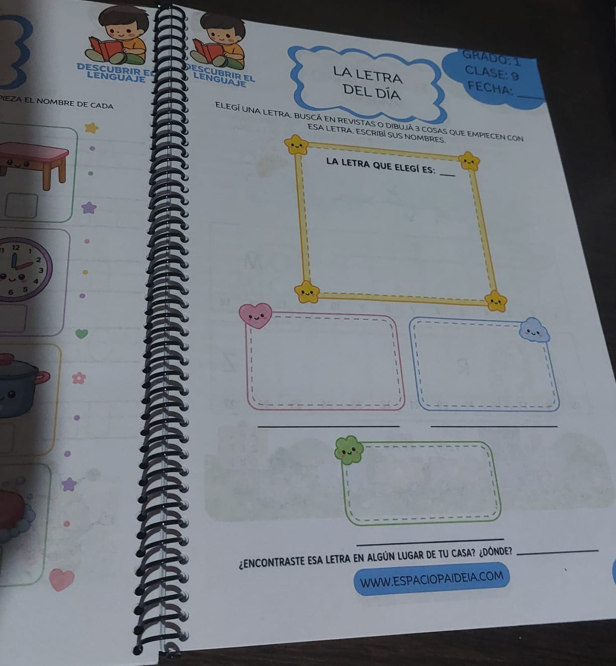 MES 1 Primer grado. Plan esencial mensual (clases 1 a 20) Impreso - Imagen 3