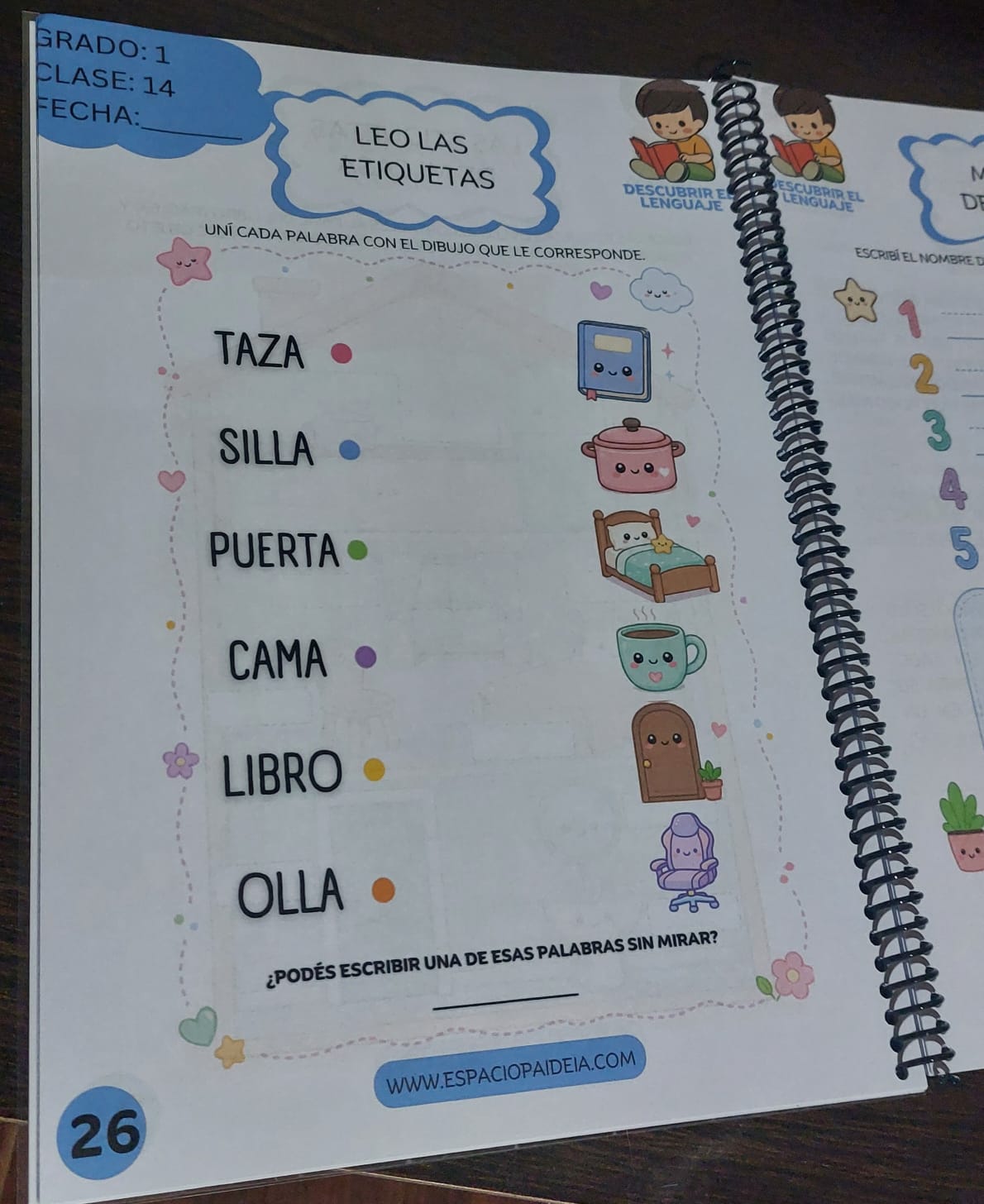 MES 1 Primer grado. Plan esencial mensual (clases 1 a 20) Impreso - Imagen 4