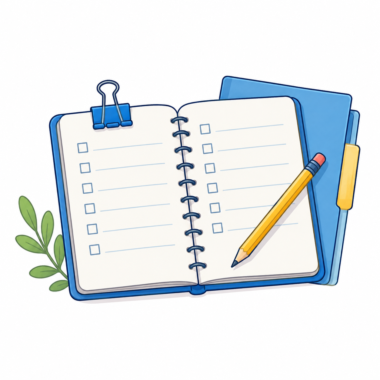 Cuaderno de planificación que representa la Guía para el Educador Homeschooler