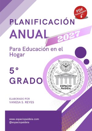 Planificación Anual 5° Grado - Digital